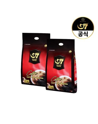 [보리보리]  퓨어 블랙 100개입 x 2개 총 200개입 / 커피믹스 인스턴트 블랙 스틱 베트남커피