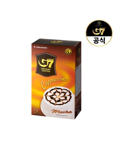 [보리보리]  카푸치노 모카향 12T / 인스턴트 베트남 스틱 커피 믹스