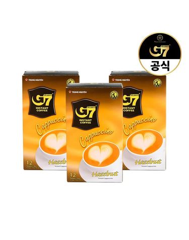 [보리보리]  카푸치노 헤이즐넛향 12개입 x 3개 총 36개입