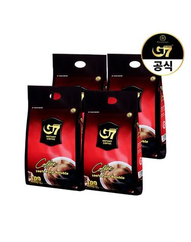 [보리보리]  퓨어 블랙 100개입 x 4개 총 400개입 / 커피믹스 인스턴트 블랙 스틱 베트남커피