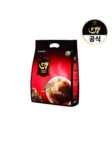 [보리보리]  퓨어 블랙커피 200개입 / 커피믹스 인스턴트 블랙 스틱 베트남커피