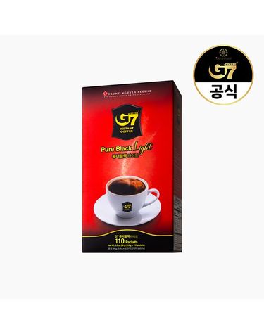 [보리보리]  블랙커피 퓨어블랙 라이트 0.9g x 110개입 / 커피믹스 인스턴트 블랙 스틱 베트남커피