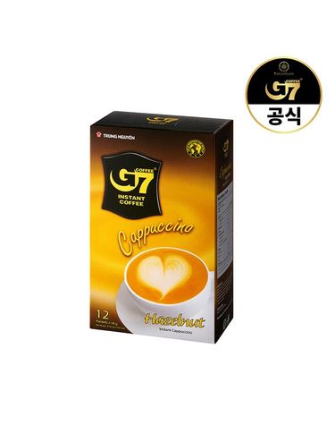 [보리보리]  카푸치노 헤이즐넛향 12T / 믹스커피 / 베트남커피