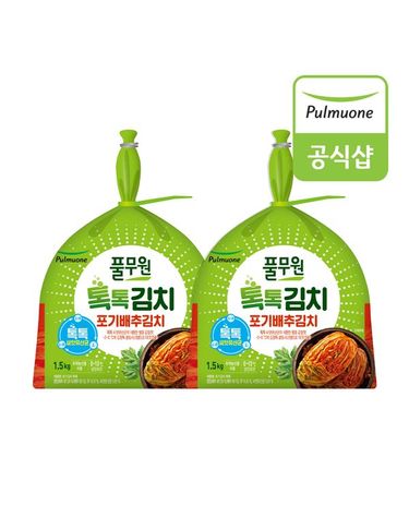 [보리보리]  톡톡 포기김치1.5kg x 2개
