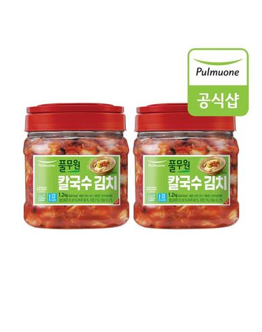 [보리보리]  칼국수 김치 PET 1.2kg x 2개