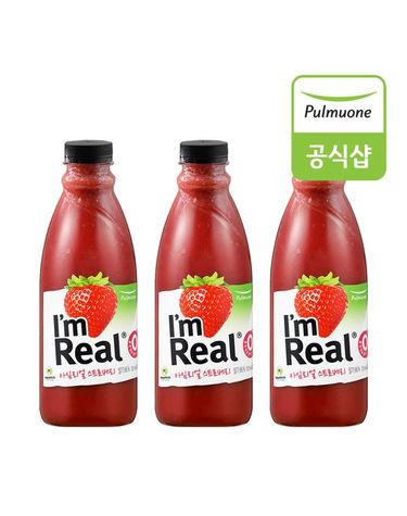 [보리보리]  아임리얼 스트로베리700ml x 3개