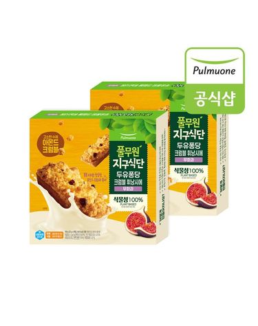 [보리보리]  지구식단 두유퐁당 크럼블 휘낭시에 무화과 32gx6개입 x 2개