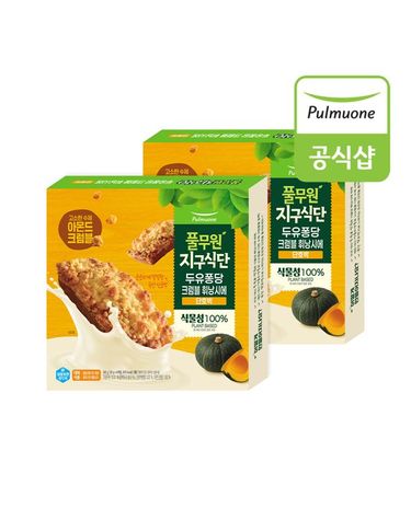 [보리보리]  지구식단 두유퐁당 크럼블 휘낭시에 단호박 32gx6개입 x 2개