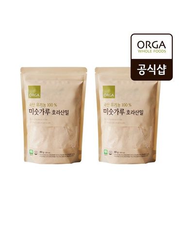 [보리보리] ORGA 국산 유기농 100 미숫가루 호라산밀 400g x 2개