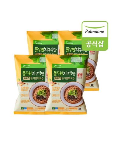 [보리보리]  지구식단 두유면 들기름막국수 2인분421.4g x 4봉