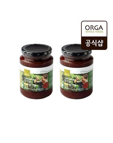 [보리보리] ORGA 햇 유기농 육보 딸기잼 600g x 2개