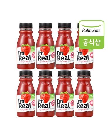 [보리보리]  아임리얼 스트로베리 190ml x 8개