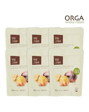 [보리보리] ORGA 찐밤 그대로80g x 6봉