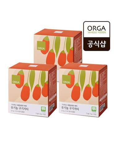 풀무원 [보리보리] ORGA 유기농 구기자티 1.3g10입 x 3개