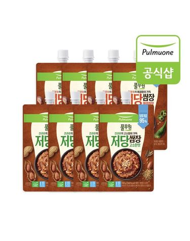 [보리보리]  저당쌈장 고소한맛 180gX4개+매콤한맛 180gX4개