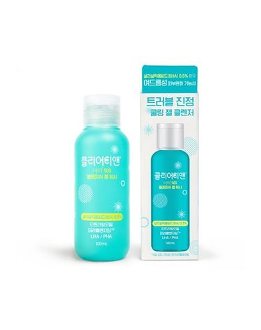[보리보리] 클리어티앤 더마 SOS 블레미쉬 젤 워시 100ml x 1개 - 진정,모공,피지,노폐물,쿨링
