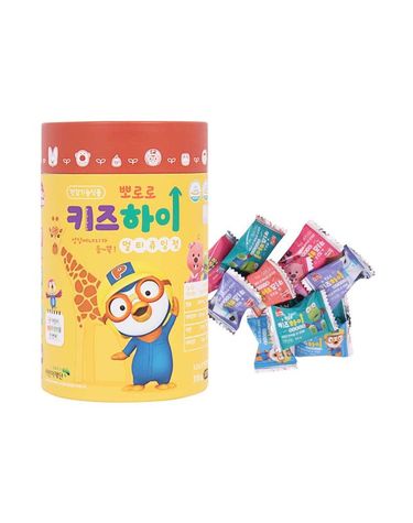 [보리보리] 뽀로로 키즈하이 멀티츄잉정 90개입