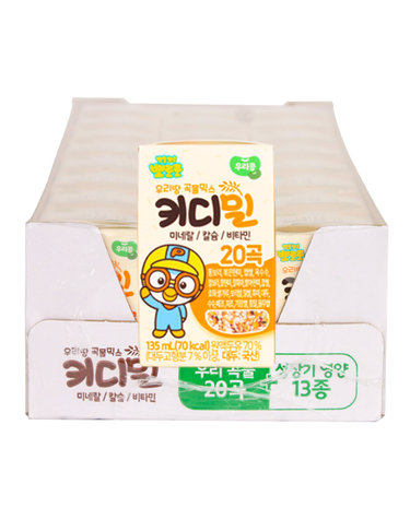 [보리보리] 뽀로로 키디밀 성장 밸런스 두유 135ml x 24개