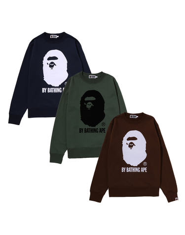 베이프 BY BATHING APE 크루넥 스웨트셔츠 맨투맨 1M80-113-001