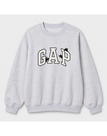 PUBLUX GAP 별주 아치로고 고양이 기모 맨투맨 3110430400001