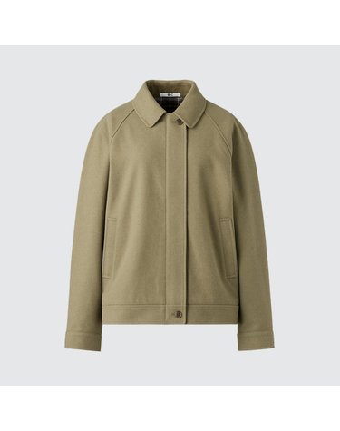 유니클로 C 울 블렌드 해링턴 자켓 489482