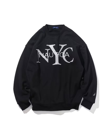 노티카 NAUTICA 릴렉스핏 NYC 로고 크루넥 스웨트 1023207500616