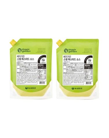 [보리보리] 베지가든 스윗머스터드 소스 1kg 식물성 2개