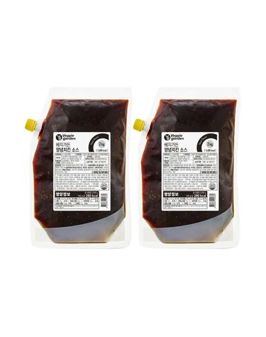[보리보리] 베지가든 양념치킨소스 2kg 식물성 2개