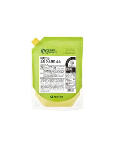 [보리보리] 베지가든 스윗머스터드 소스 1kg 식물성 1개