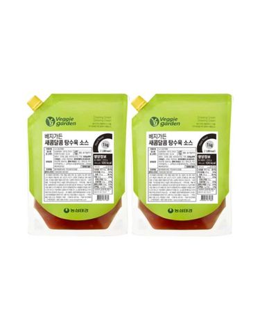 [보리보리] 베지가든 탕수육소스 1kg 식물성 2개