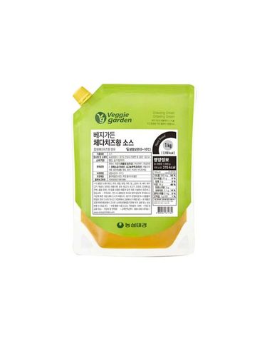 [보리보리] 베지가든 체다치즈향소스 1kg 식물성 1개