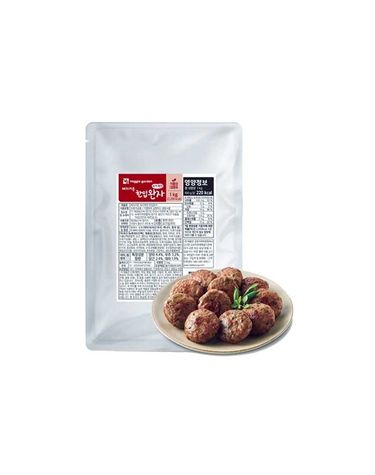 [보리보리] 베지가든 속이꽉찬 한입완자 1kg 대용량 식물성 대체육 1개
