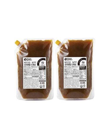 [보리보리] 베지가든 오리엔탈드레싱 2kg 식물성 2개