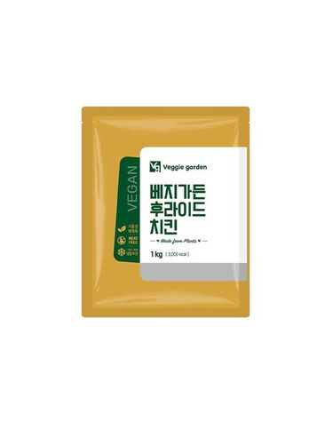 [보리보리] 베지가든 후라이드 순살 치킨 1kg 대용량 식물성 대체육 1개