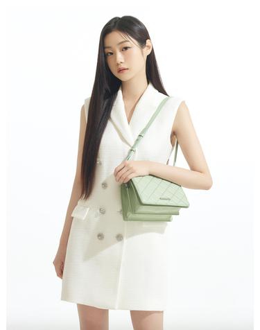 Quilting BAG - GREEN (퀼팅 숄더백 그린)