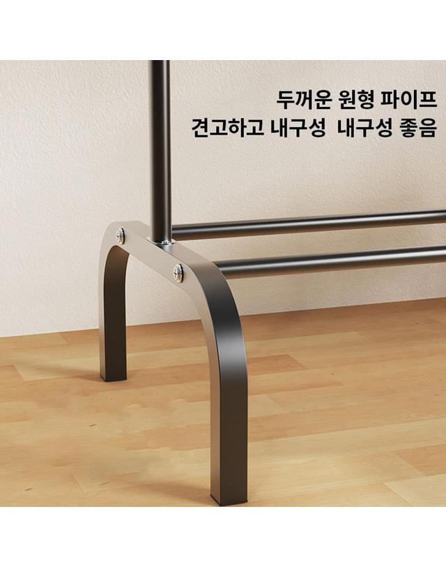 사만킬로미터 40000KM 블랙 스탠드 옷걸이 드레스룸 블로어 수납 행거 착용컷