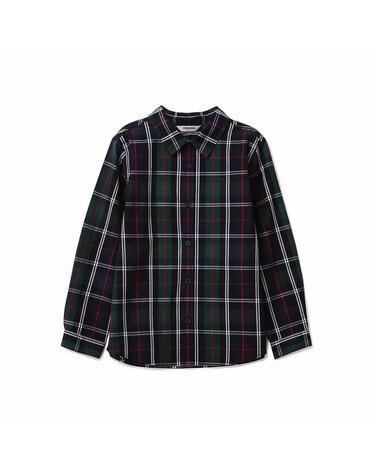 남아 그린 체크 셔츠 (R2312B304-T)