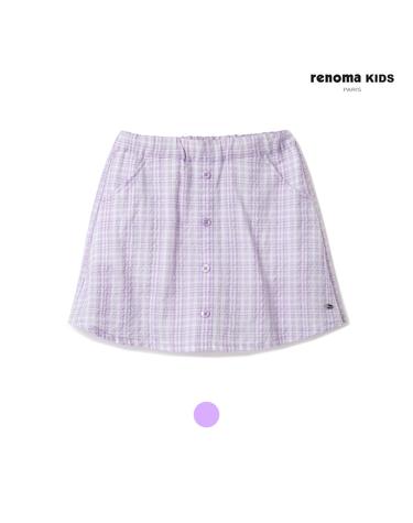 [레노마키즈_LF몰 단독가] 퍼플체크페이크치마바지 (R2322P260-T)