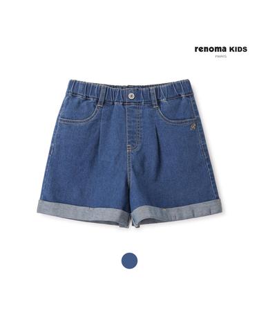 [레노마키즈_LF몰 단독가] 롤업데님숏팬츠 (R2322Q251-T)