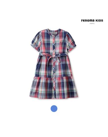 [레노마키즈_LF몰 단독가] 멀티체크셔츠형원피스 (R2322O616-T)