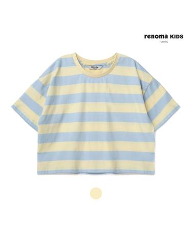 [레노마키즈_LF몰 단독가] 보더S/T박시핏크롭티셔츠 (R2322T179-T)