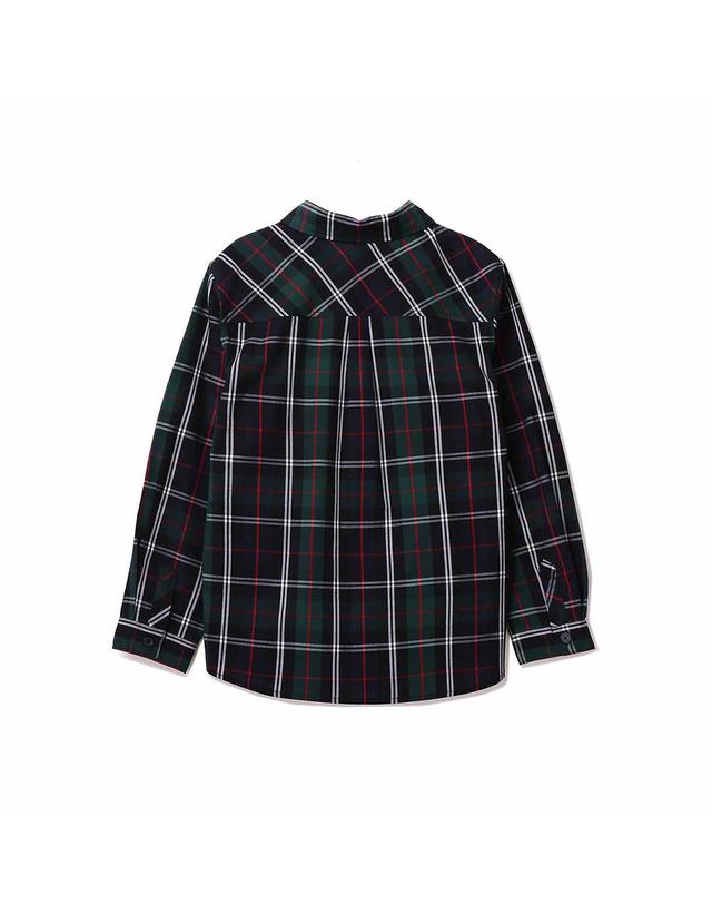 레노마 키즈 레노마키즈 남아 그린 체크 셔츠 (R2312B304-T) 착용컷