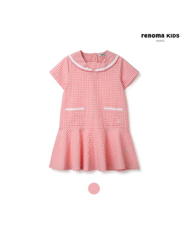 레노마 키즈 레노마키즈 썸머마린체크원피스 (R2322O620-T) 착용컷