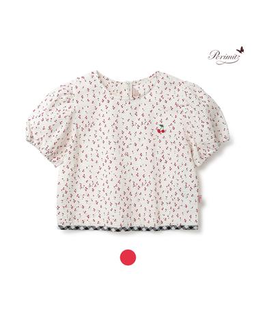 [페리미츠_LF몰 단독가] 체리 퍼프 블라우스 (P2321B356-T)