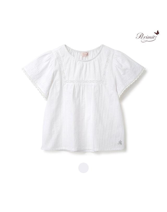 페리미츠 러블리 날개 블라우스 (P2321B355-T) 착용컷