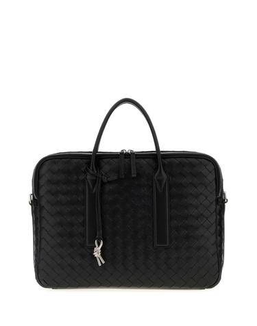 [해외직구][X45]보테가 베네타 766361V2HL1 8803 남성 서류가방 토트백 브리프케이스 Black leather Getaway briefcase
