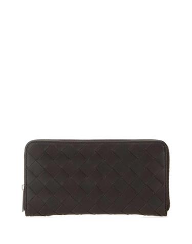 [해외직구][X45]보테가 베네타 814838VCPQ4 2145 남성 반지갑 장지갑 카드지갑 머니클립 Dark brown leather wallet