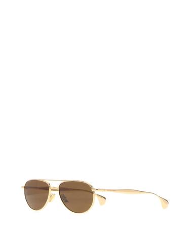 [해외직구][X45]보테가 베네타 845791V4450 1251 여성 선글라스 안경 아이웨어 Gold metal Fin sunglasses
