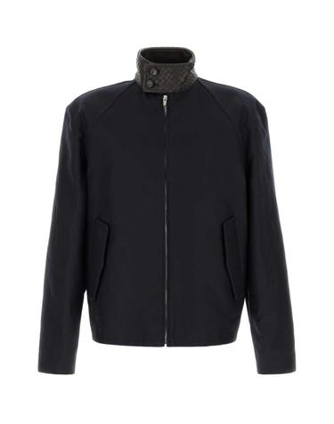 [해외직구][X45]보테가 베네타 874709V6CK0 4071 남성 블레이저 봄버 캐주얼자켓 Navy blue gabardine Harrington jacket