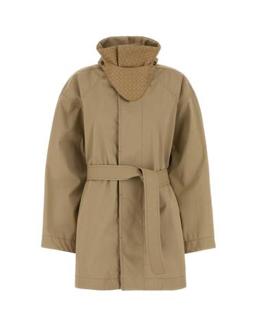 [해외직구][X45]보테가 베네타 A004RUV6KO0 2549 여성 코트 트렌치코트 레인코트 Beige cotton trench coat